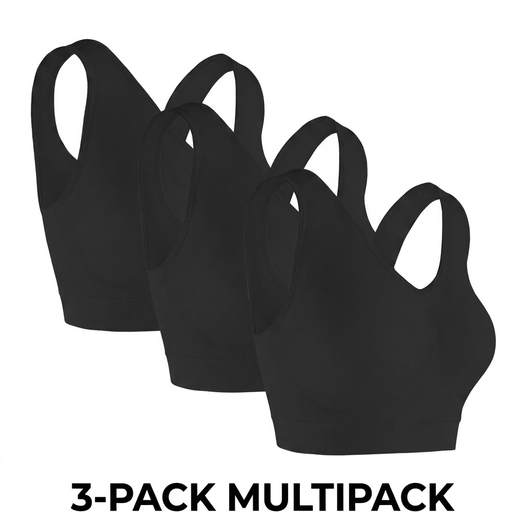 Sleep Bra Bralette - 3 Pack Plus Size Women Seamless
