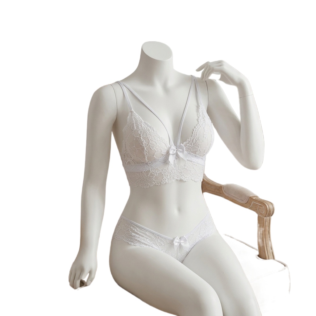 Lace Bralette Set - Floral Lace Two Piece Underwear Womens