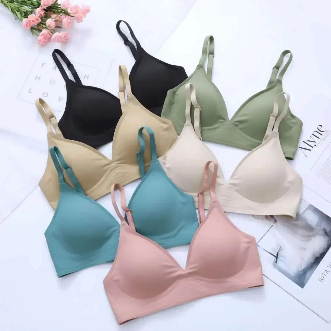 Latex Jelly Underwear Seamless - Sleep Bra Bralette ulasan dan harga