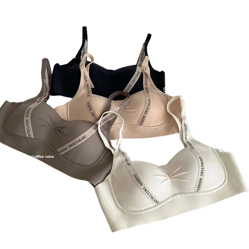 Soft Letter Pattern Bra Women' - Wirefree Bra Comfort ulasan dan harga